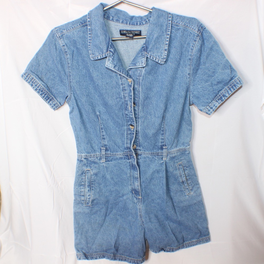 Vintage Gloria Vanderbilt denim jumper sz M